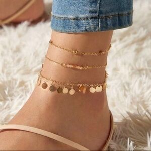3/$30 💛 3pc Charm Anklet